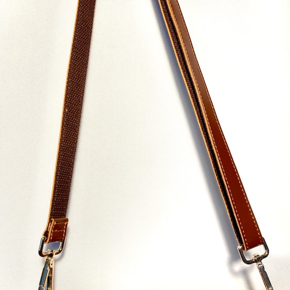 Suede/ Leather Trapeze Satchel Shoulder-bag - Picture 6 of 11